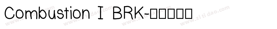 Combustion I BRK字体转换